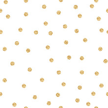 gold and white polka dot background