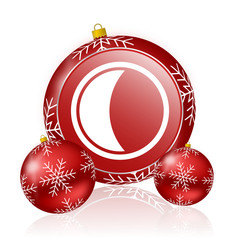 Poster - moon christmas icon