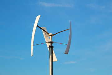 Wind turbine, renewable energy source. Ecological solution for electric power supply.