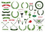 Golf and golfing sport elements or items
