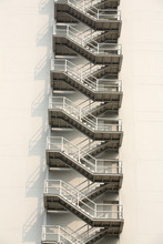 External Fire Escapes In A Modern Building
