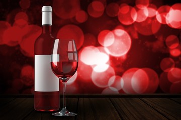 Poster - Composite image of rose wine