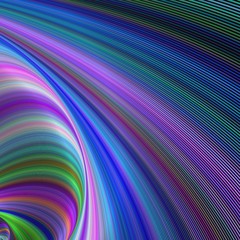 Poster - Abstract colorful curved geometric digital background