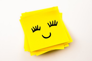 Poster - Composite image of smiling face