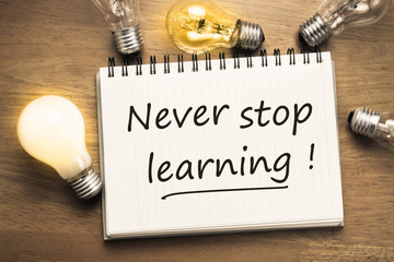 Wall Mural - Never Stop Learning