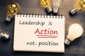 Wall Mural - Leadership is Action