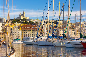 Wall Mural - Marseille in a summer sunny day