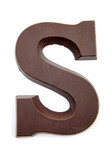 Fototapeta Tulipany - Chocolate letter S for Sinterklaas