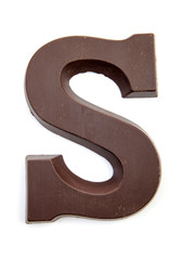 Chocolate letter S for Sinterklaas