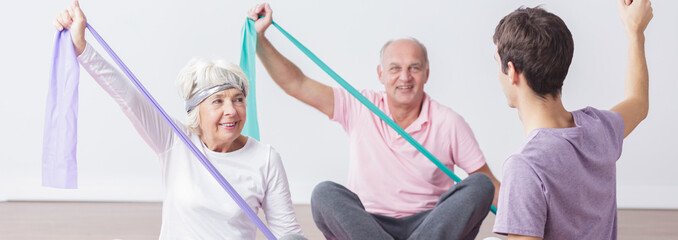 Poster - Exercising in the gym