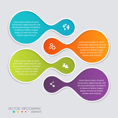 Aufkleber - Vector colorful info graphics for your business presentations.