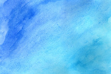 Blue Grunge In Watercolor