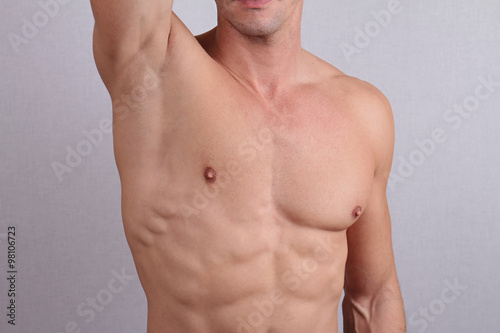 Close Up Of Muscular Male Torso Chest And Armpit Hair Removal Male Waxing Buy This Stock Photo And Explore Similar Images At Adobe Stock Adobe Stock