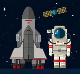 Wall Mural - space travel to mars infographic