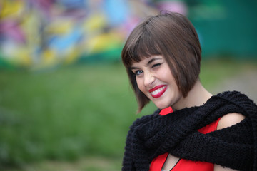 Portrait of smiling girl