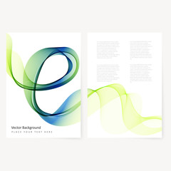 Wall Mural - abstract template color flyer