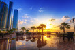 Abu Dhabi, the capital of United Arab Emirates at sunrise