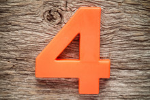 Orange Number Four