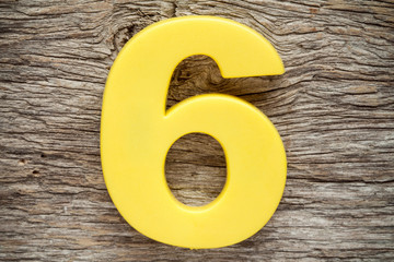 Yellow number six