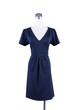 © RomixImage - Womens beautiful deep blue dress on mannequin on white background