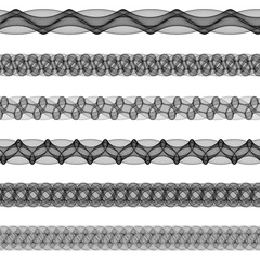 Poster - Fractal page text divider line set