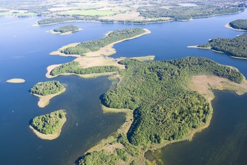 Sticker - Aerial view of lakes