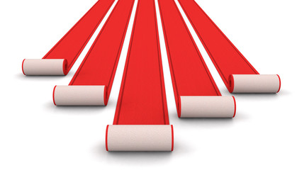 Poster - Red Carpets. Image with clipping path