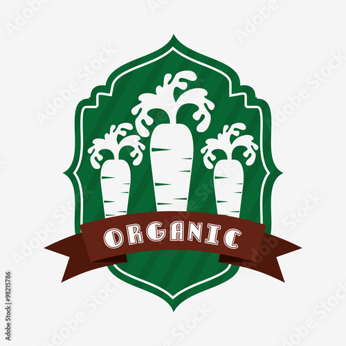 Naklejka na szybę organic and fresh product design 