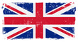UK Briritsh Vector Flag on White