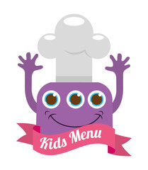 Canvas Print - kids menu design 