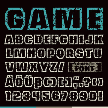 Sanserif contour font