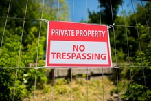 Private Property, No Trespassing