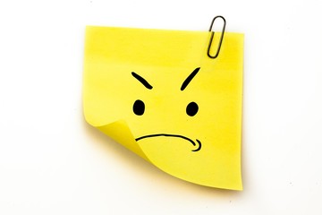 Poster - Composite image of angry face