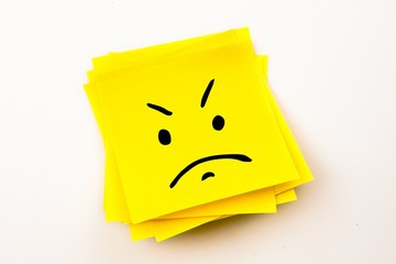 Poster - Composite image of angry face