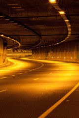 Wall Mural - Empty Highway At Night