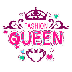 Sticker - Glamour vector girlish print