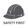 Safety hard hat icon symbol