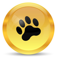 Poster - Paw print icon