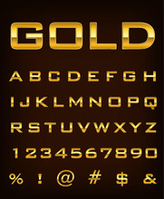 Gold Alphabet