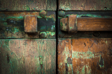 Wall Mural - Rusted latch