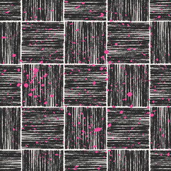 Poster - hand drawn abstract seamless pattern