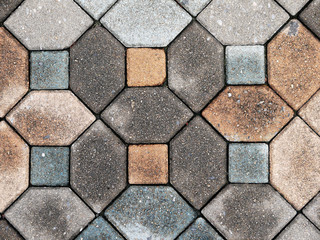 Sticker - Brick walkway background