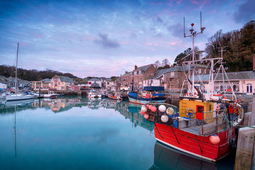 Wall Mural - Sunrise Over Padstow Harbour