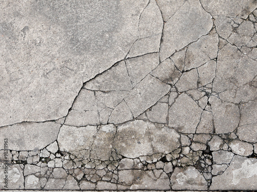 Cuadros en Lienzo Agrietada textura concreta del fondo del primer