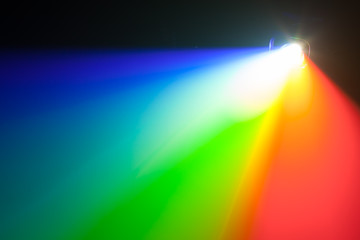 rgb spectrum light of projector