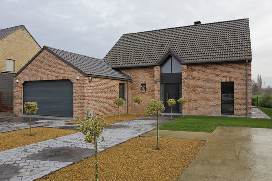 Fototapete -  - maison unifamiliale Brabant, Belgique