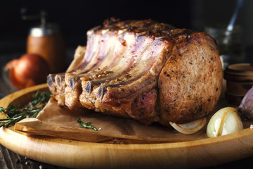 Sticker - Grilled pork chop with spices, garlic and onions