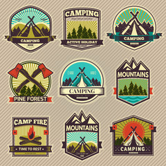 vector camp label