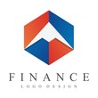 Finance, Accounting, Bank, Dove in Cube Design Logo Vector