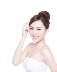 Poster - beautiful skin care woman face